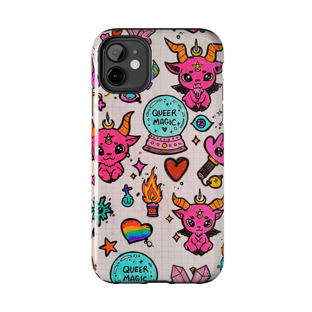 Queer Magic Pride Witchcore Tough Phone Case LavenderCeleste