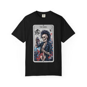 The Rebel Skeleton Tarot Punk Comfort Colors Tee LavenderCeleste