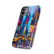 Times Square NYC Pop Art Tough Phone Case LavenderCeleste