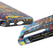 Upper Eastside NYC Pop Art Tough Phone Case LavenderCeleste