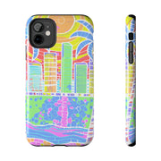 South Beach Miami Mosaic Art Tough Phone Case LavenderCeleste