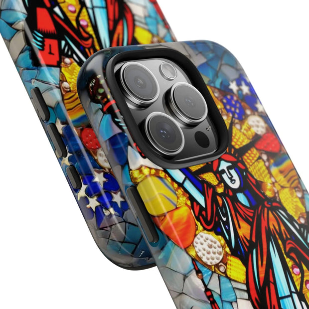 Statue of Liberty Mosaic Art Tough Phone Case LavenderCeleste