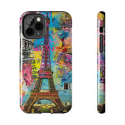 Paris Street Art Collage Tough Phone Case LavenderCeleste
