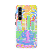 South Beach Miami Mosaic Art Tough Phone Case LavenderCeleste