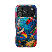 Vibrant Koi Pond Pop Art Tough Phone Case