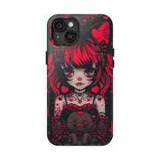 Kawaii Gothpunk Red Heart Tough Phone Case