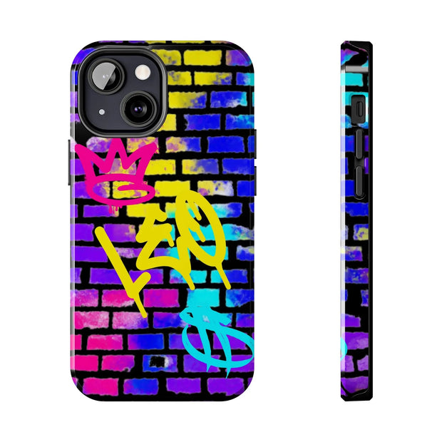 Leo Zodiac Graffiti Tough Phone Case – Vibrant Street Art Zodiac Design