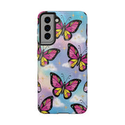 Retro Pop Art Butterfly Sky Tough Phone Case