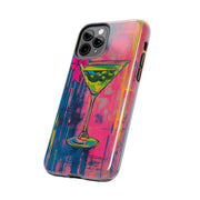 Neon Martini Pop Art Tough Phone Case Printify