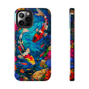 Vibrant Koi Pond Pop Art Tough Phone Case