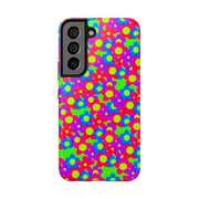 Retro Kawaii Bright Floral Pattern Tough Phone Case
