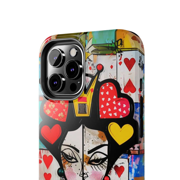 Queen of Hearts Pop Art Tough Phone Case LavenderCeleste