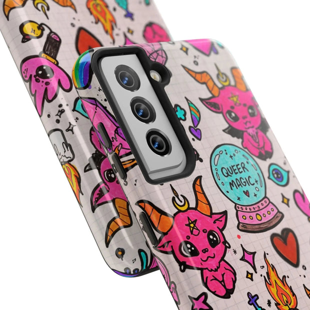 Queer Magic Pride Witchcore Tough Phone Case LavenderCeleste