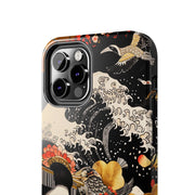 Golden Geisha Wave Japanese Art Tough Phone Case