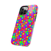 Retro Kawaii Bright Floral Pattern Tough Phone Case