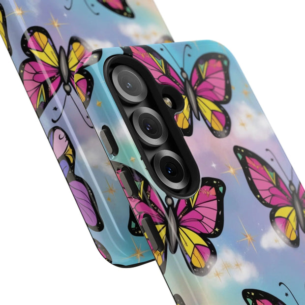 Retro Pop Art Butterfly Sky Tough Phone Case