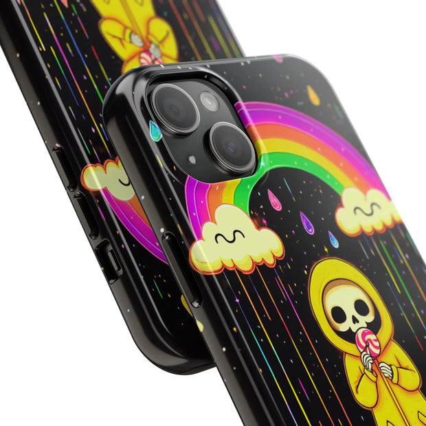 Rainbow Skeleton Lollipop Tough Phone Case LavenderCeleste