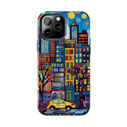 Upper Eastside NYC Pop Art Tough Phone Case LavenderCeleste