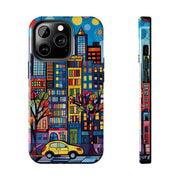Upper Eastside NYC Pop Art Tough Phone Case LavenderCeleste