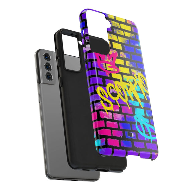 Scorpio Graffiti Wall Zodiac Tough Phone Case LavenderCeleste