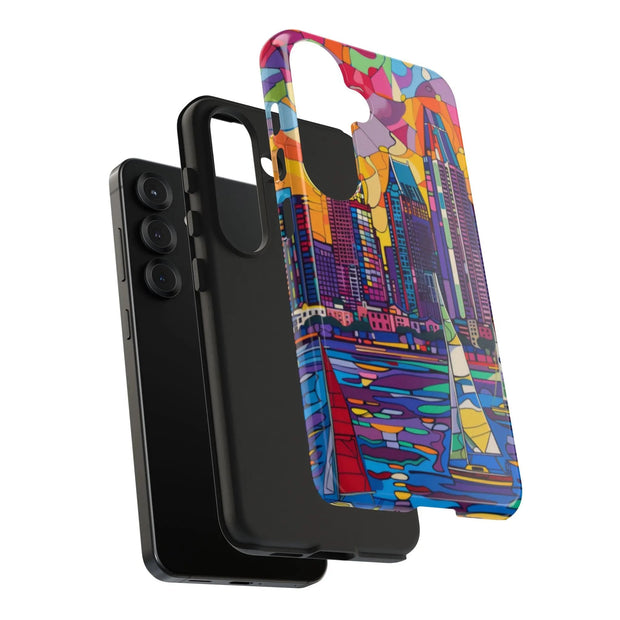 San Diego Skyline Pop Art Tough Phone Case LavenderCeleste