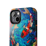 Vibrant Koi Pond Pop Art Tough Phone Case