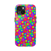Retro Kawaii Bright Floral Pattern Tough Phone Case