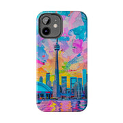 Toronto Pop Art Collage Skyline Tough Phone Case LavenderCeleste