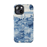 San Francisco Toile de Jouy Scenic Tough Phone Case LavenderCeleste