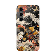 Golden Geisha Wave Japanese Art Tough Phone Case