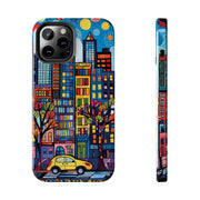 Upper Eastside NYC Pop Art Tough Phone Case LavenderCeleste