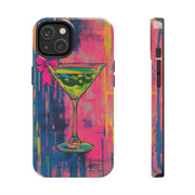 Neon Martini Pop Art Tough Phone Case Printify