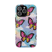 Retro Pop Art Butterfly Sky Tough Phone Case