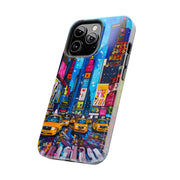 Times Square NYC Pop Art Tough Phone Case LavenderCeleste