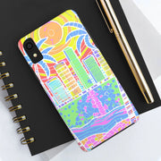 South Beach Miami Mosaic Art Tough Phone Case LavenderCeleste