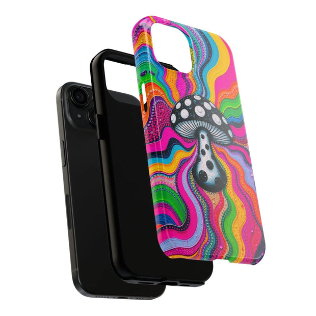 Psychedelic Rainbow Mushroom Art – Trippy Tough Case LavenderCeleste