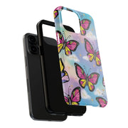 Retro Pop Art Butterfly Sky Tough Phone Case