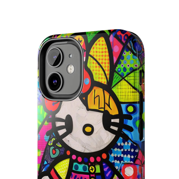 Pop Patchwork Kitty Tough Phone Case Printify