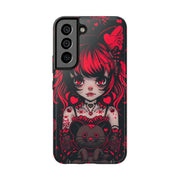 Kawaii Gothpunk Red Heart Tough Phone Case