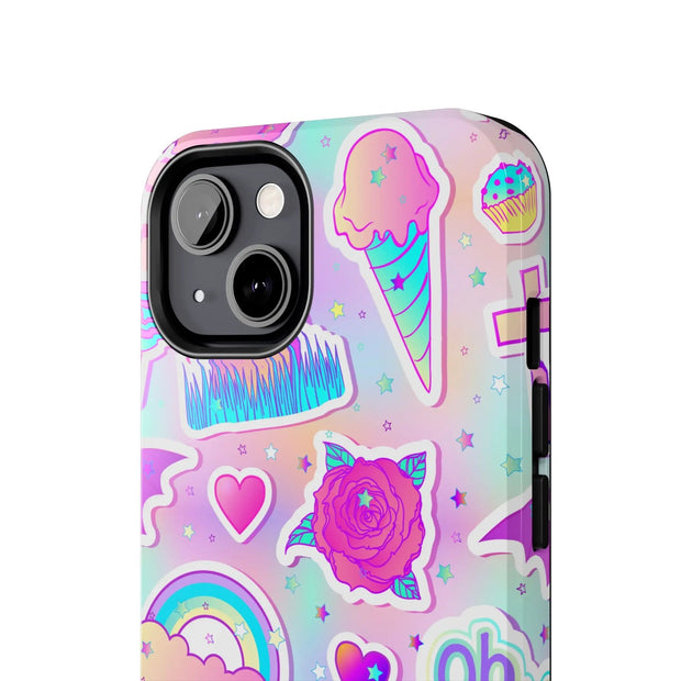 Pastel Goth Kawaii Graveyard Tough Phone Case LavenderCeleste