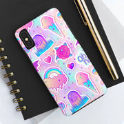 Pastel Goth Kawaii Graveyard Tough Phone Case LavenderCeleste