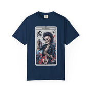 The Rebel Skeleton Tarot Punk Comfort Colors Tee LavenderCeleste