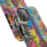 Paris Street Art Collage Tough Phone Case LavenderCeleste