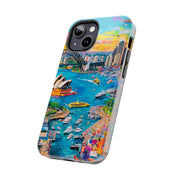 Sydney Collage Skyline Art Tough Phone Case LavenderCeleste