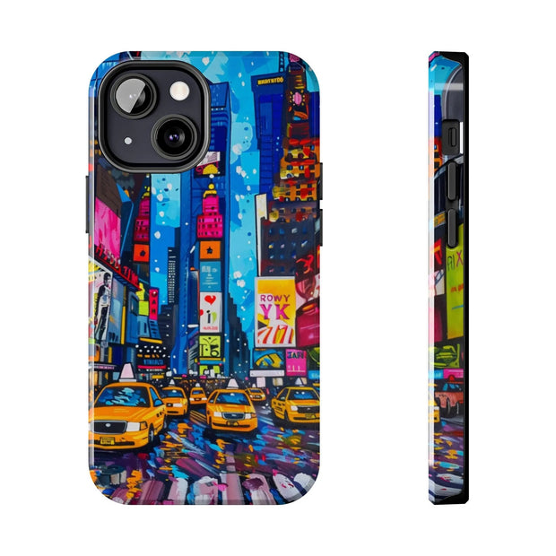 Times Square NYC Pop Art Tough Phone Case LavenderCeleste