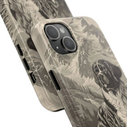 Saint Bernard Toile de Jouy Vintage Tough Phone Case LavenderCeleste