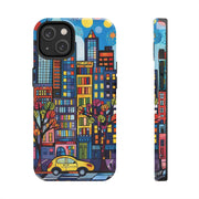 Upper Eastside NYC Pop Art Tough Phone Case LavenderCeleste