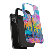 Toronto Pop Art Collage Skyline Tough Phone Case LavenderCeleste