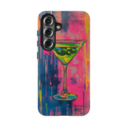 Neon Martini Pop Art Tough Phone Case Printify
