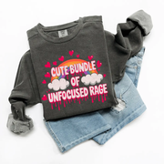Cute Bundle of Unfocused Rage Funny Comfort Colors Sweatshirt Comfort Colors 1566